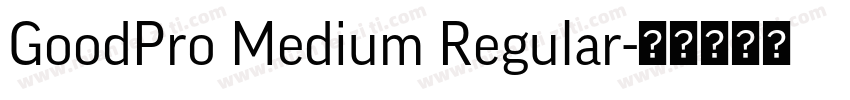 GoodPro Medium Regular字体转换